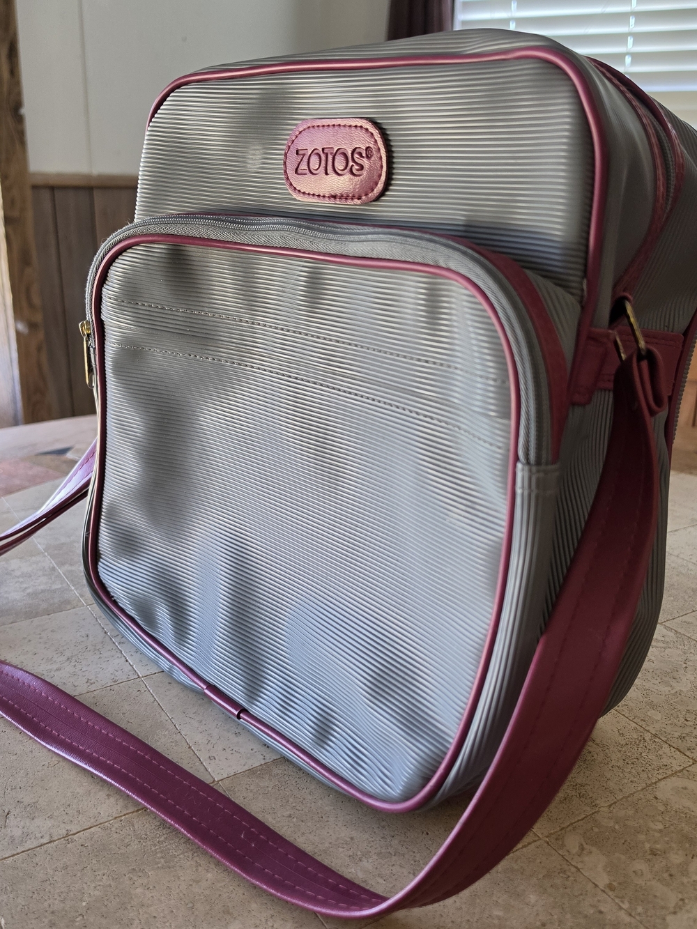 Vintage Crossbody Vinyl Travel Bag